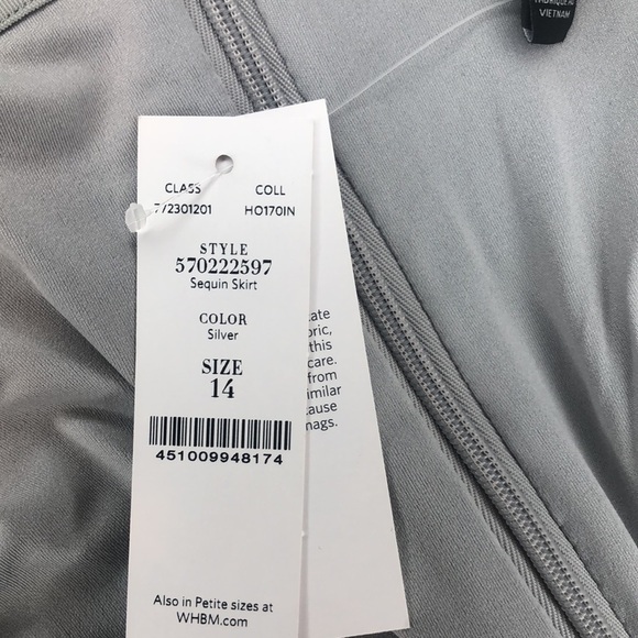 NWT WHBM sequins mini - Picture 6 of 6